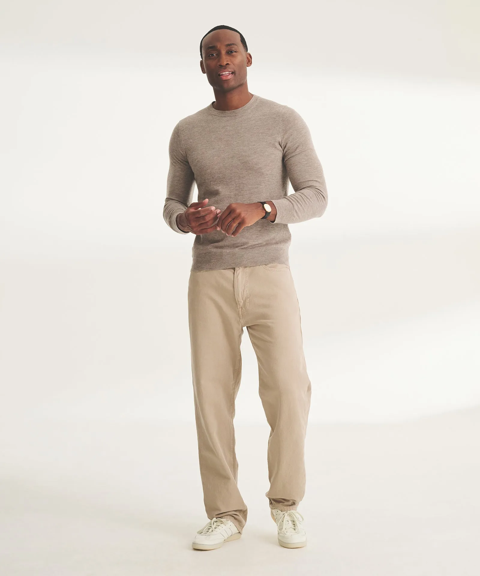 Super Fine Cashmere Long Sleeve Crewneck