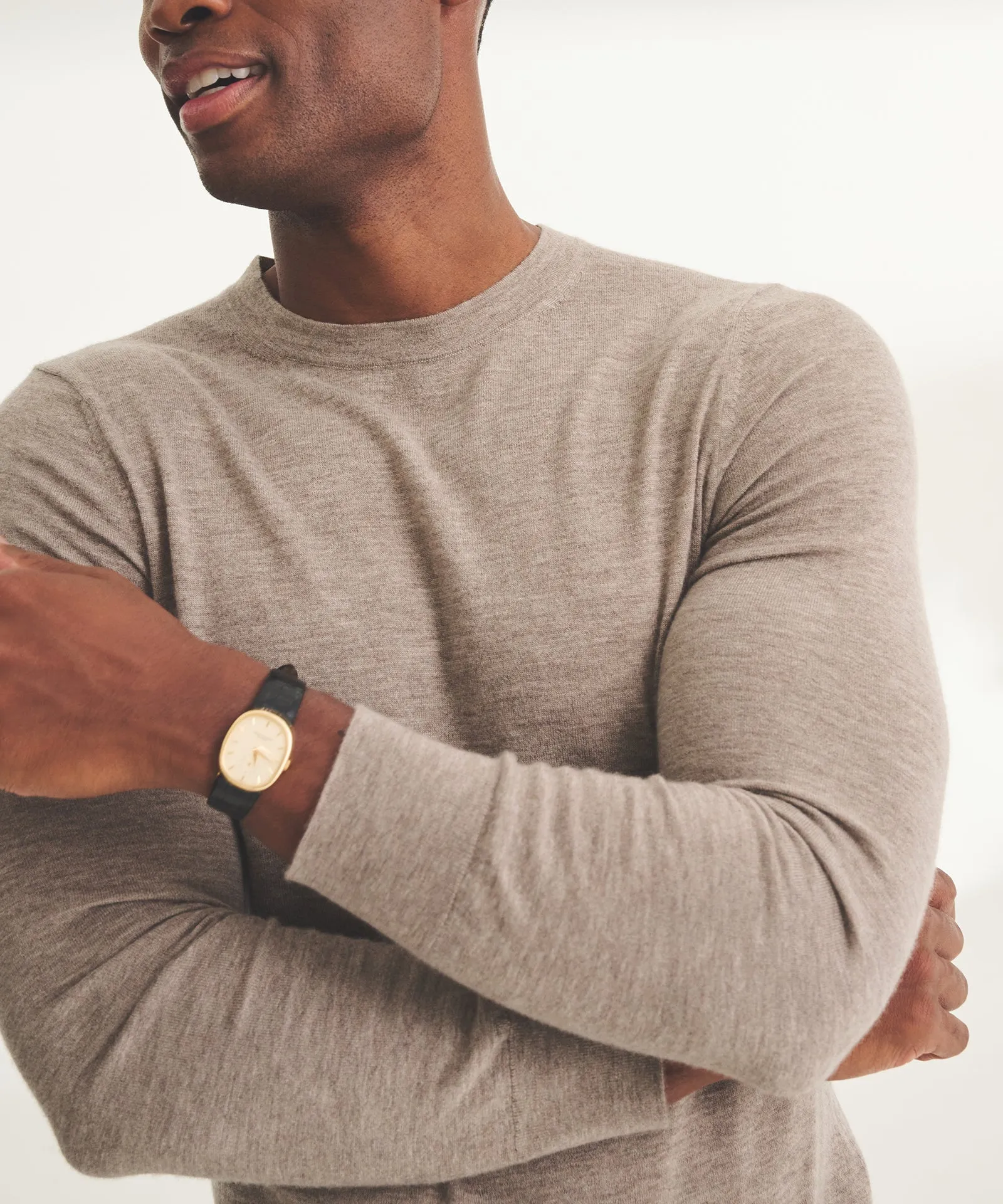 Super Fine Cashmere Long Sleeve Crewneck