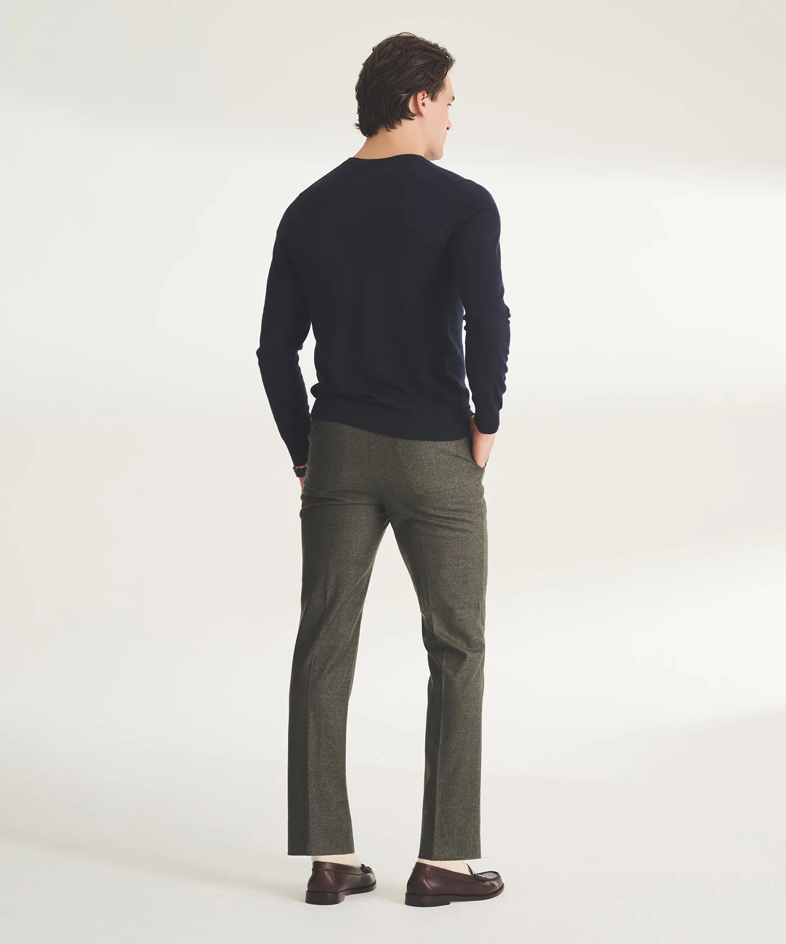 Super Fine Cashmere Long Sleeve V-Neck