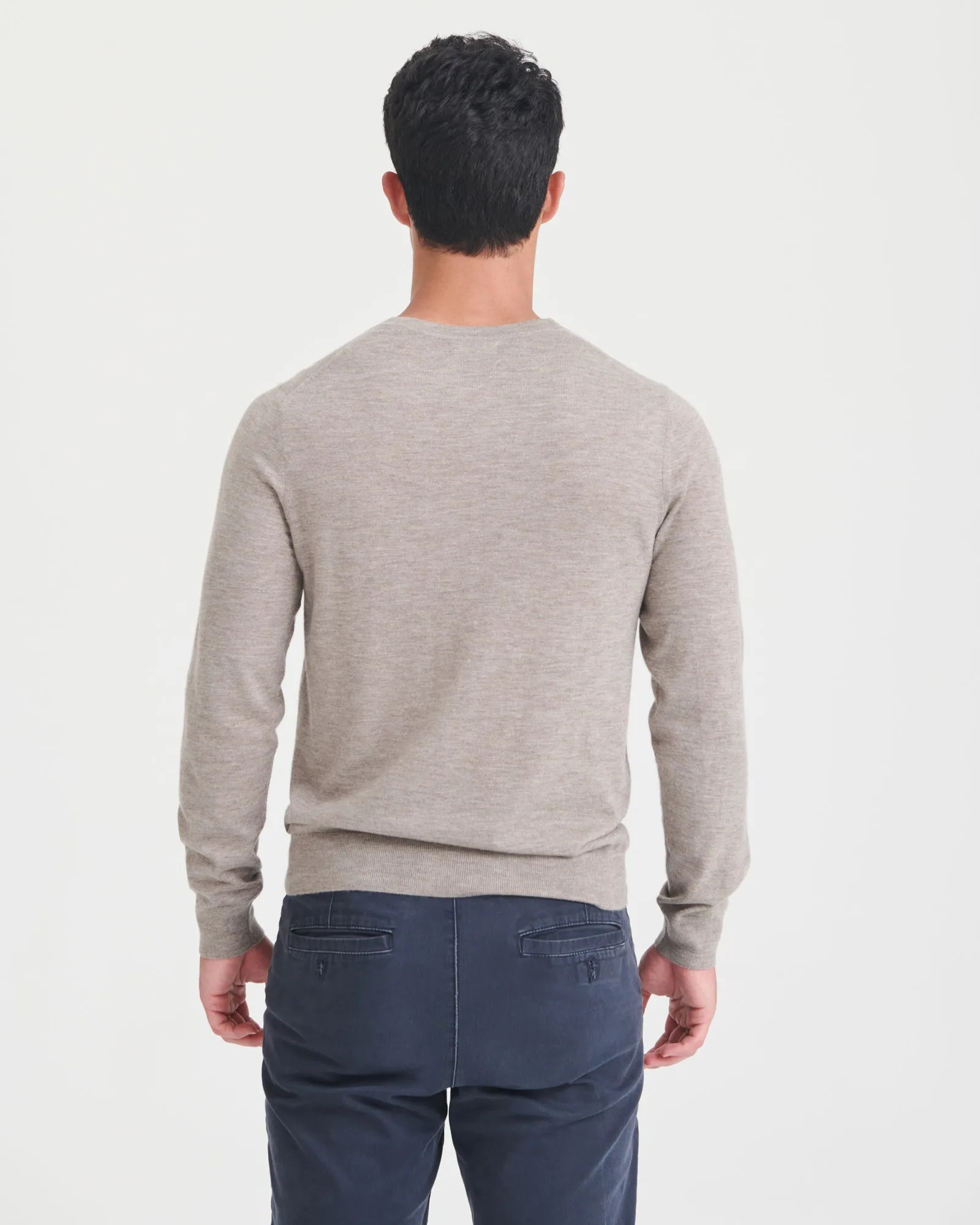 Super Fine Cashmere Long Sleeve V-Neck