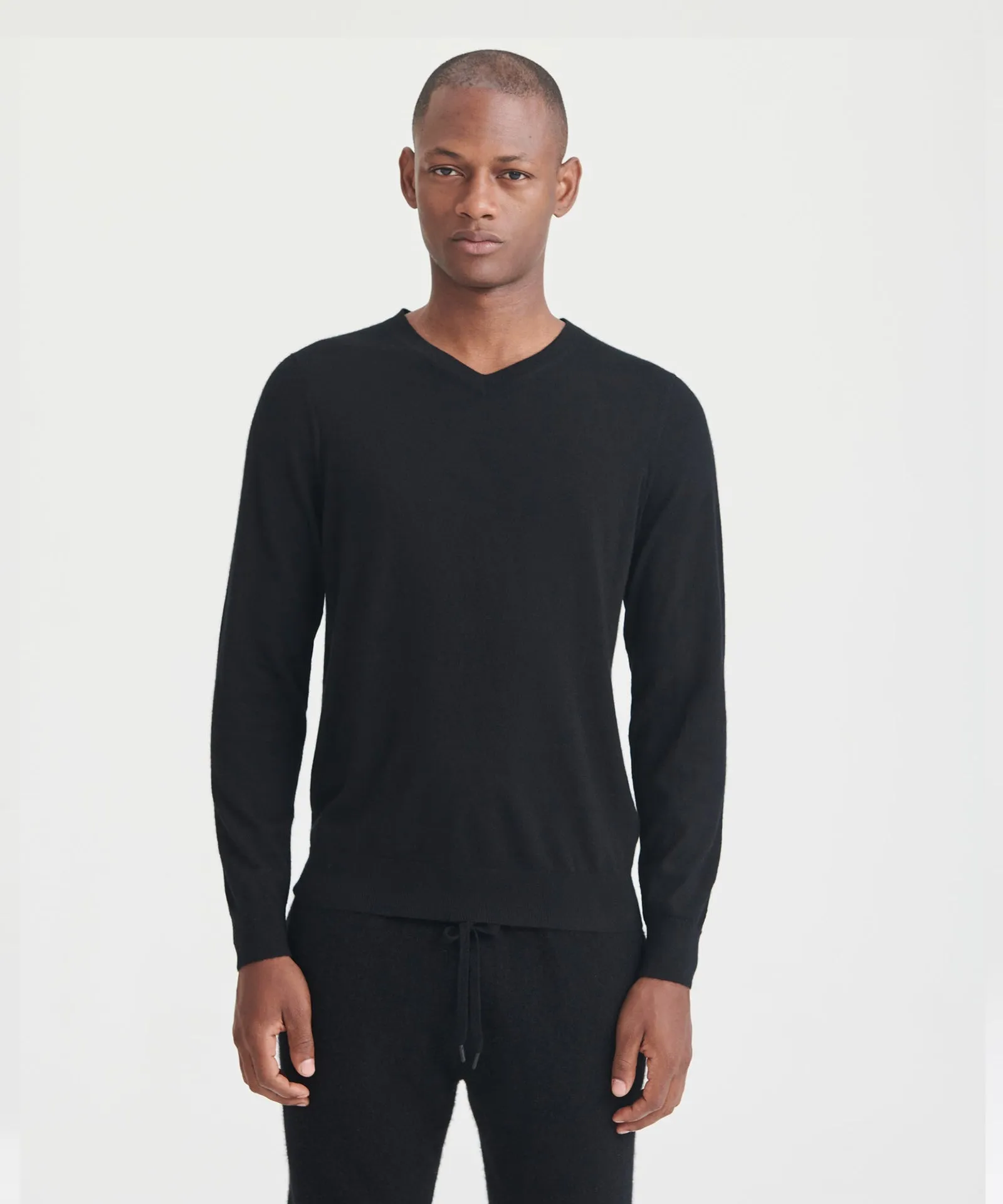 Super Fine Cashmere Long Sleeve V-Neck