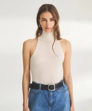 Super Fine Cashmere Sleeveless Turtleneck