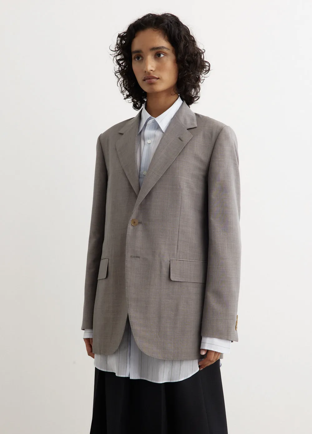 Tropical Wool Kid Mohair Jacket