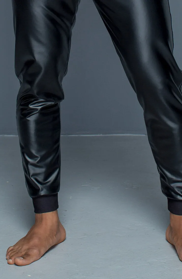 Wet look tregging pants - ASHTON