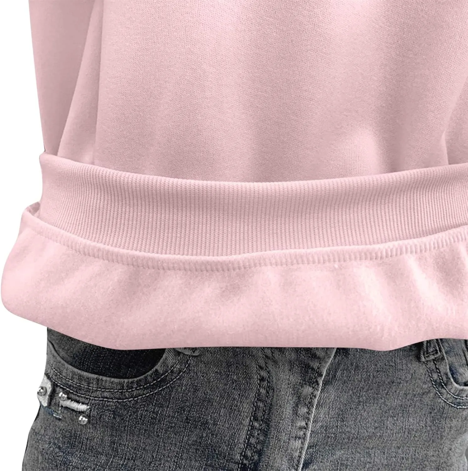 Women's Oversized Round Neck Sweatshirts Long Sleeve Turtleneck Sweatshirt Fall Classic Pullover Tops