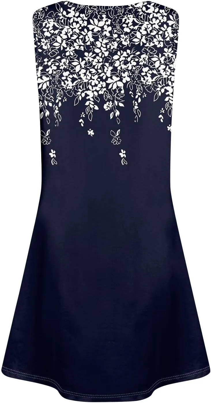 Womens Vacation Dresses 2025 Loose V Neck Short Sleeve Casual T Shirt Dress Sundresses Swimsuit Coverup with Pockets