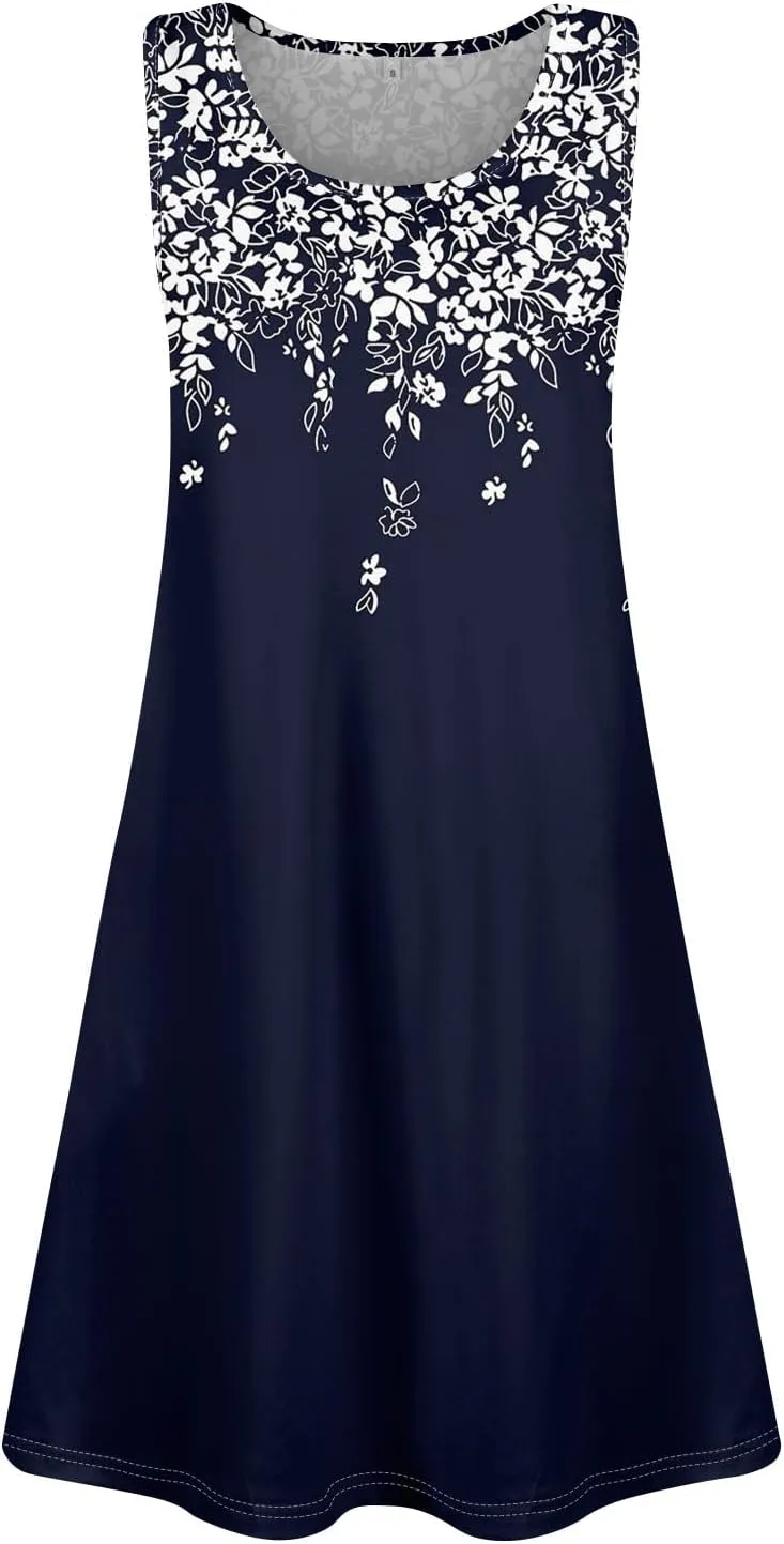 Womens Vacation Dresses 2025 Loose V Neck Short Sleeve Casual T Shirt Dress Sundresses Swimsuit Coverup with Pockets