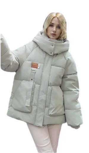 WPJ25002 100% Textured Nylon Women's Padded Warm Jacket