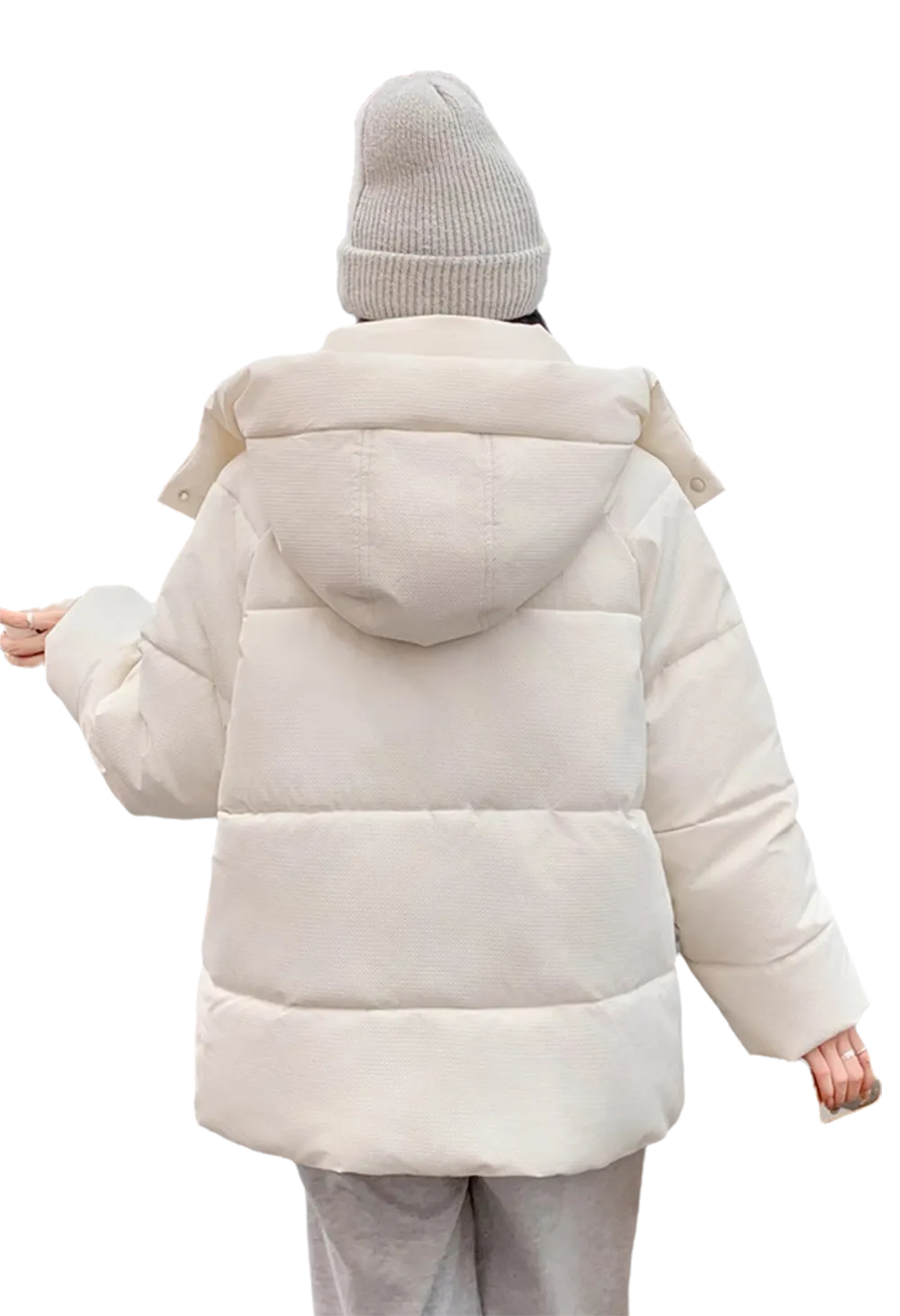WPJ25002 100% Textured Nylon Women's Padded Warm Jacket