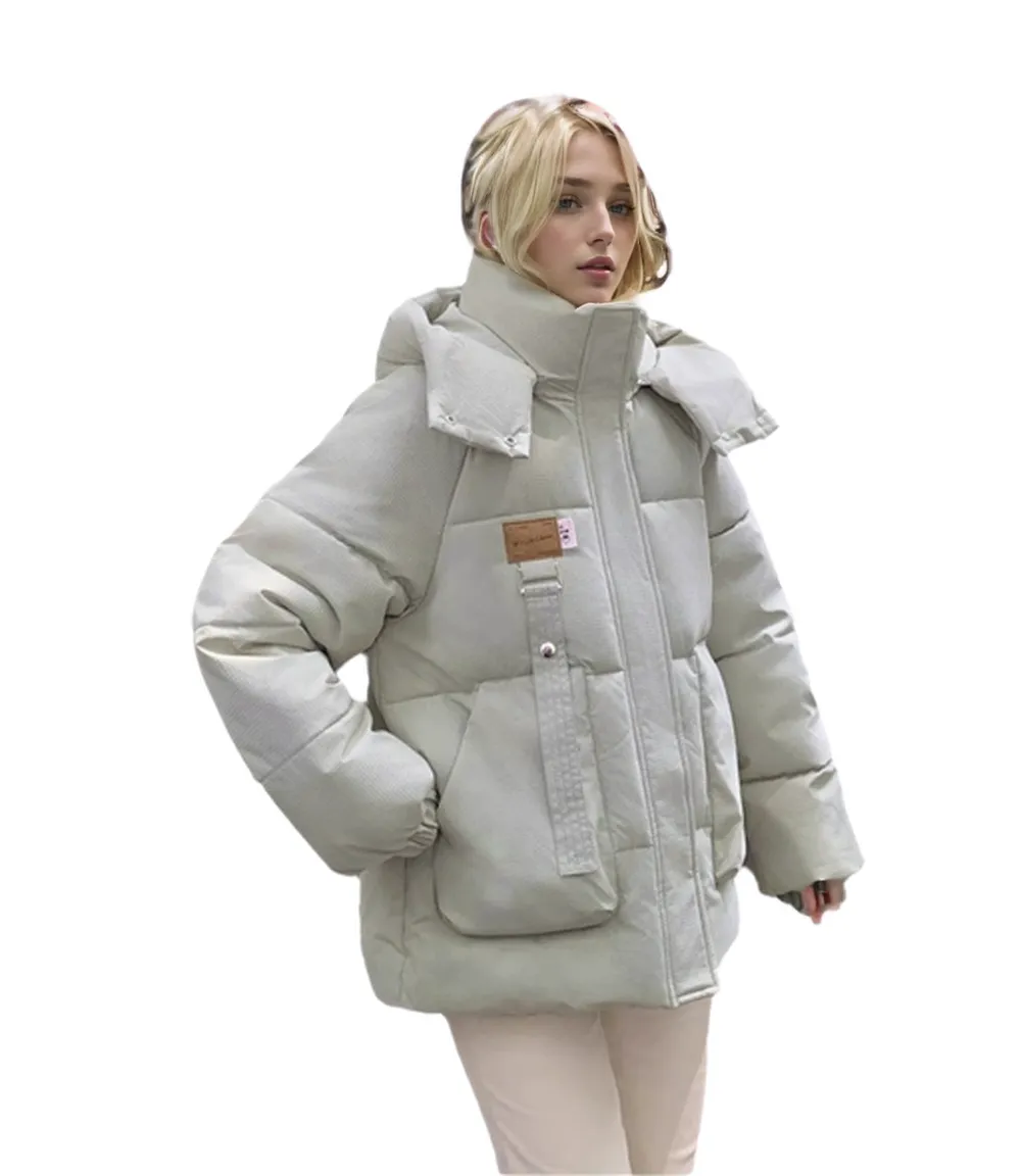 WPJ25002 100% Textured Nylon Women's Padded Warm Jacket