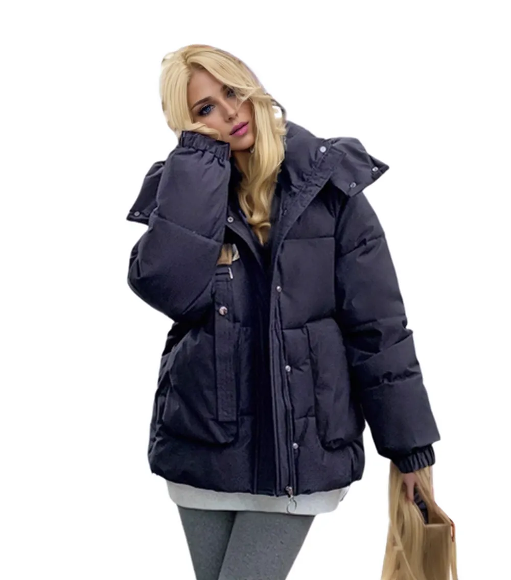 WPJ25002 100% Textured Nylon Women's Padded Warm Jacket