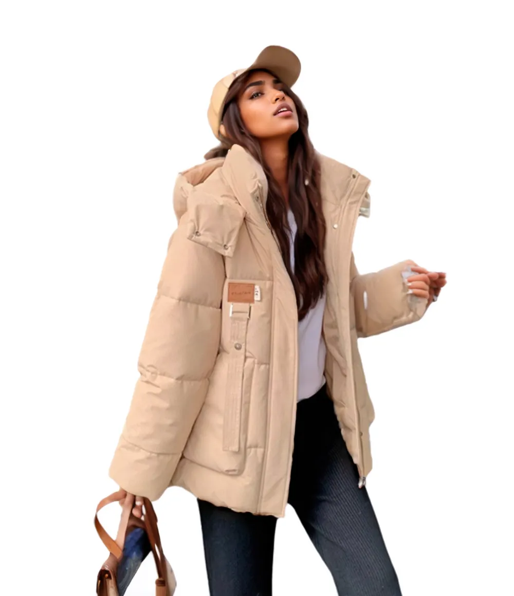 WPJ25002 100% Textured Nylon Women's Padded Warm Jacket