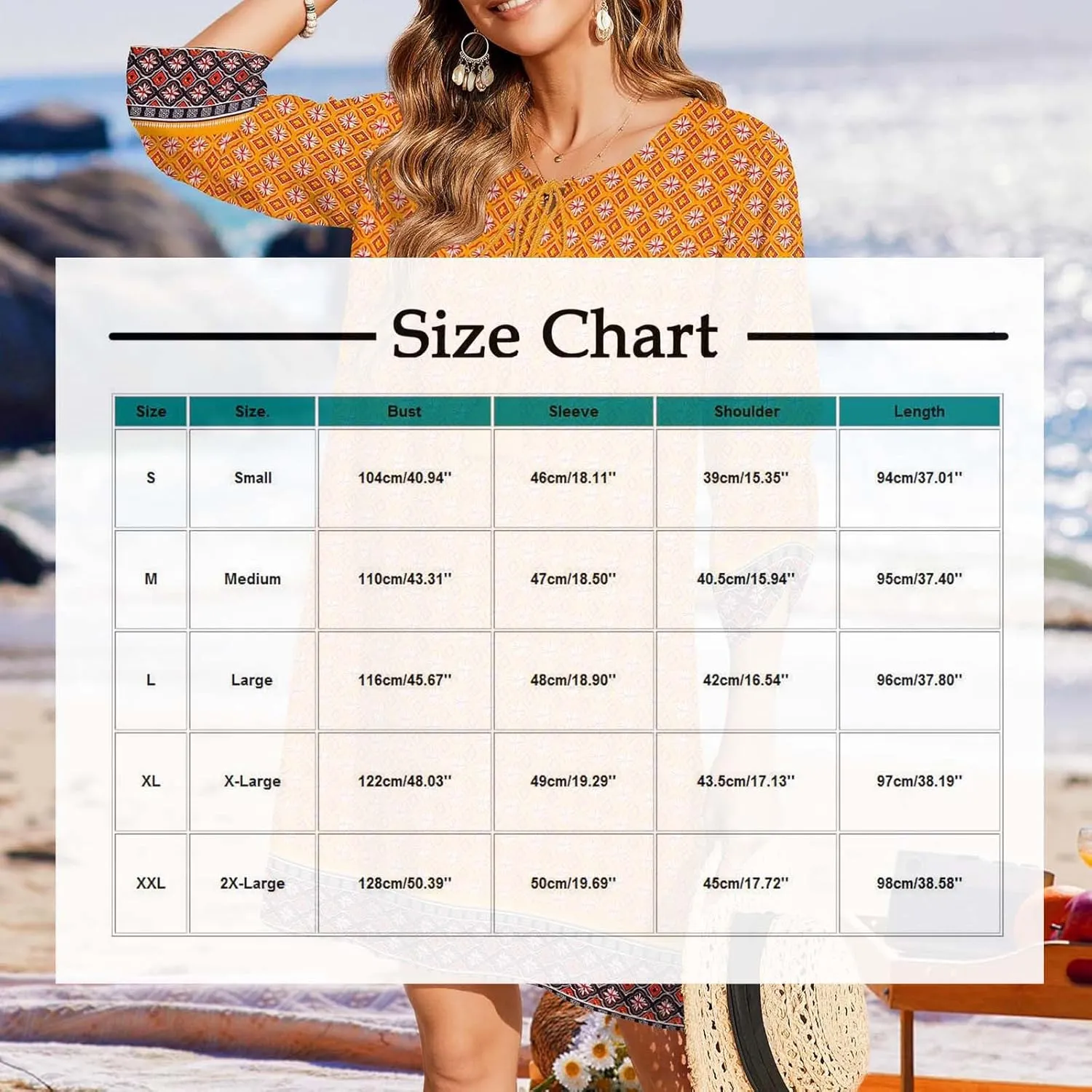 Xiaojmake Boho Dresses for Women 2025 Summer Retro Ethnic Beach Sun Dress Casual Loose V Neck 3/4 Sleeve Mini Vacation Dress