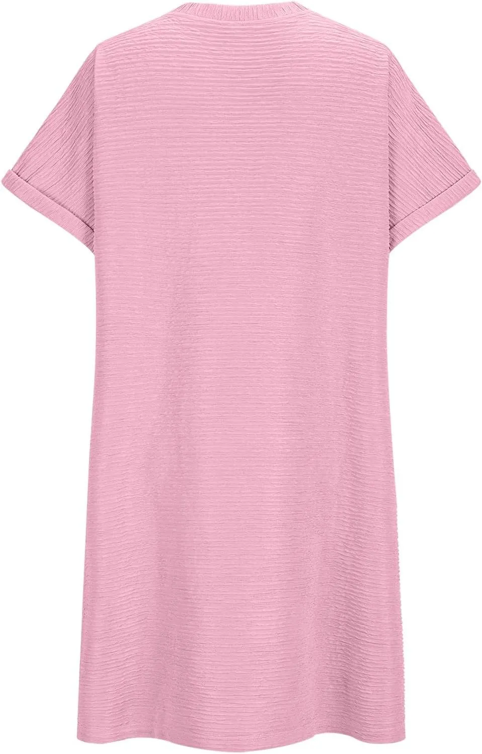 Xiaojmake Womens Summer Chiffon Dress 2025 Fashion Short Sleeve Spring Mini Tshirt Shift Dress Casual Beach Vacation Sundress