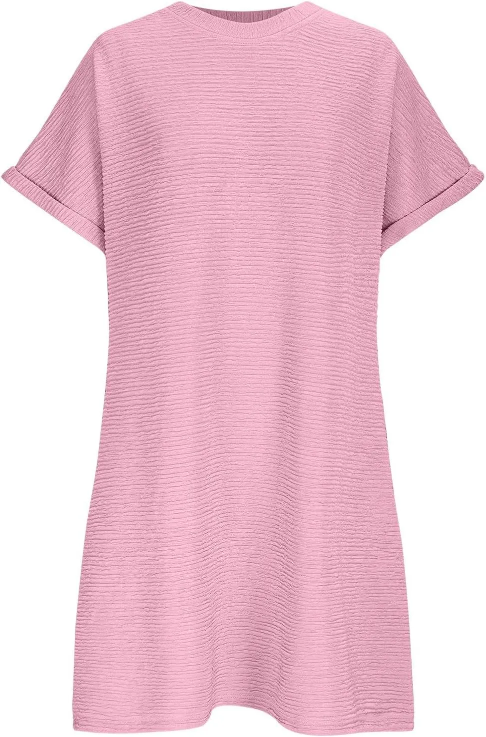 Xiaojmake Womens Summer Chiffon Dress 2025 Fashion Short Sleeve Spring Mini Tshirt Shift Dress Casual Beach Vacation Sundress