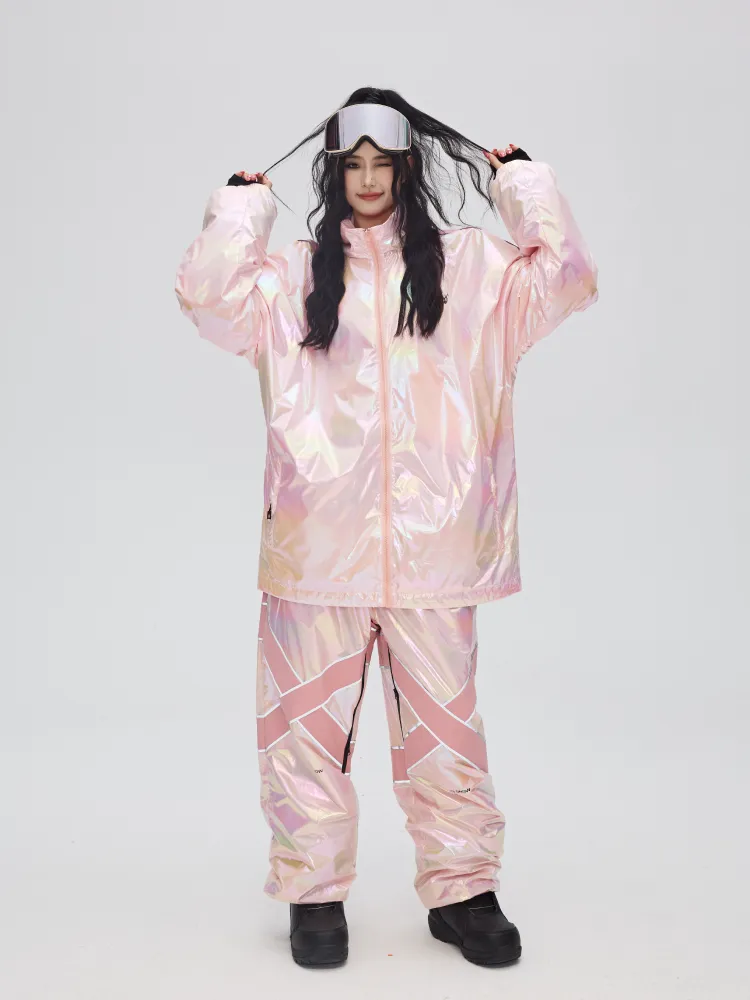 Yetisnow Gradient Pink Jacket - Women's